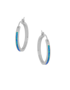 Chania - opal øreringe med 925 Sterling sølv & rhodium...