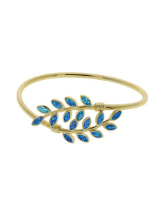 Hera - Opal armbånd med blå opal sten, 925 Sterling sølv...