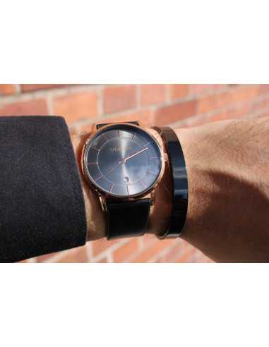 Luigi Ricci Roma Classica - Sort unisex ur med...