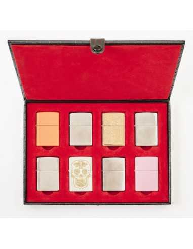 Zippo lighter luksus opbevaringsæske i ægte læder