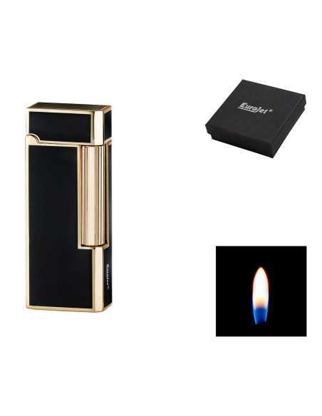 Eurojet Milano flint lighter i guld og sort farve
