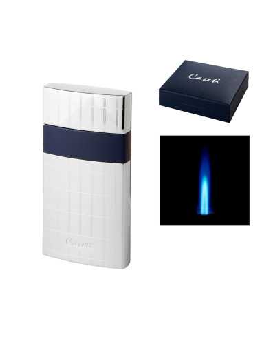 Caseti Roma jet lighter i krom og blå