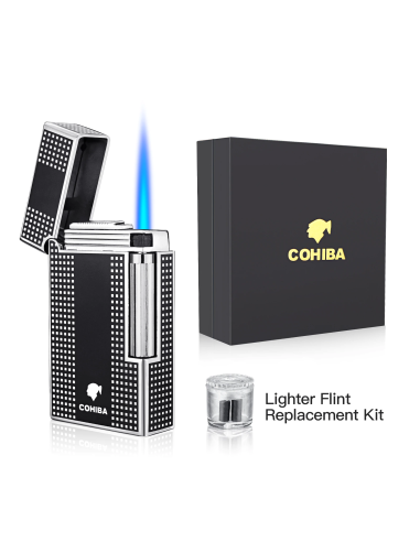 Derui jet lighter - sort cigar-og cigaret Jet...