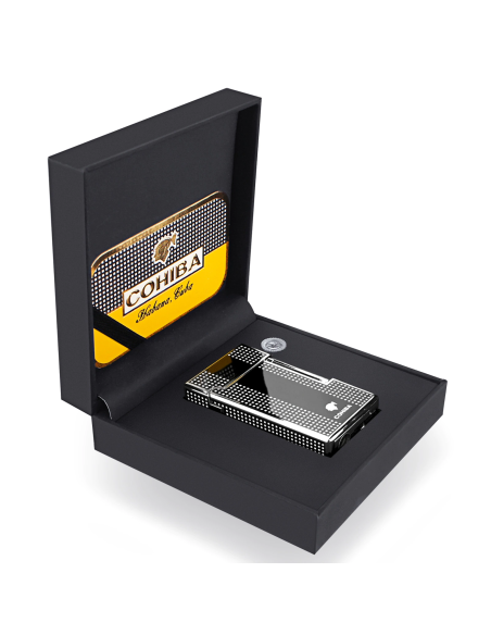 Derui jet lighter - sort cigar-og cigaret Jet flint kvalitets lighter og stormlighter med cigar punch