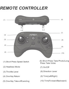 Apex Scratch programmerbar mini drone med kamera 2