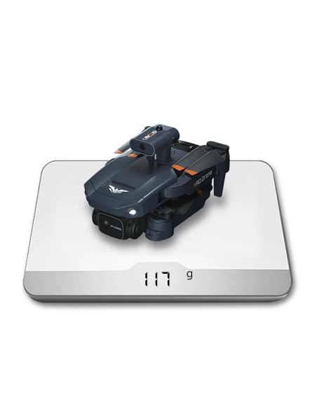 Startpakke med JJRC H106 mini drone med 4k/HD dual kamera og forhindringssensor + ekstra batteri + taske + forhindringssensor