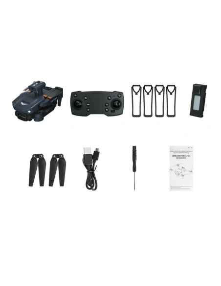 JJRC H106 mini drone med 4k/HD dual kamera og forhindringssensor