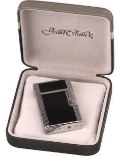 Jean Claude flint lighter "Dustin" sølv/sort kvalitets... 2