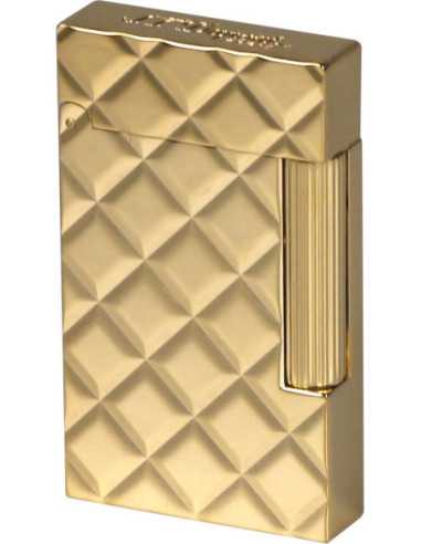 Dupont lighter Ligne 2 Slim quilted yellow gold...