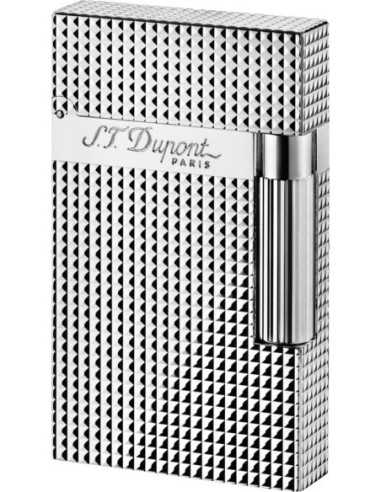 Dupont lighter Ligne 2 sÃ¸lv carrÃ¨ 16484 flint