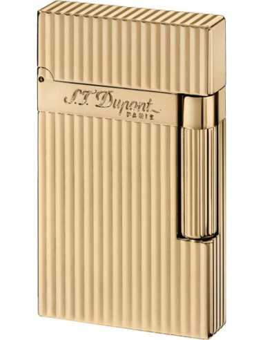 Dupont lighter Ligne 2 guldbelagt med striber...