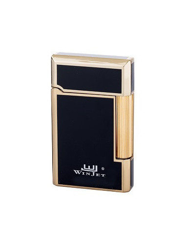Winjet Palermo Premium flint lighter i sort/guld