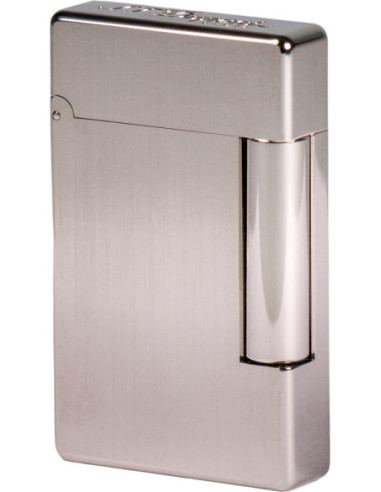 Dupont lighter "Initial" bruhed silver 020804B Jet