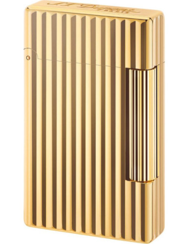 Dupont lighter "Initial" line gold color flint...