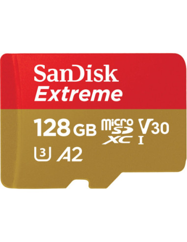 SANDISK MicroSDXC Extreme 128GB 160/90MB/s A2...
